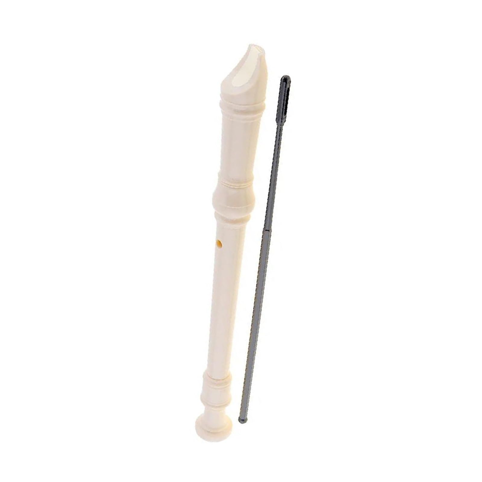 Flet Prosty Flet Prosty Sopranowy W Stylu Niemieckim. Plastik ABS Instrument Przyjazny Dla Początkujących(Cream White)