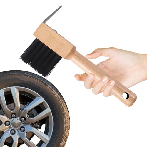 Rengöring av hästsko - trähandtag för träborste, stabilt vårdverktyg | Bärbart trävårdsset med borste, hästutrustning för rengöring av hovar,