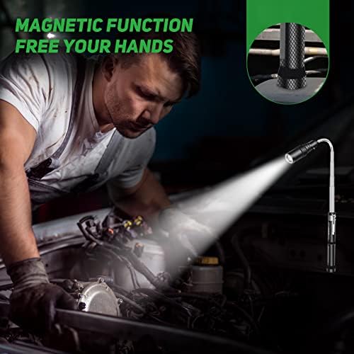 Grarg Valentines Gifts for Men, Telescopic Magnetic Pickup Tool with LED Flashlight, Fathers Day Gifts from Daughter Son, Gadgets for Men, Birthday Gifts for Him, Gifts for Men Christmas Gifts for Dad