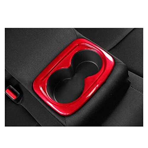 MEKOMEKO ホンダ シビック リアカップホルダーパネル ホルダーパネルカバー ガーニッシュ インテリアパネル 内装 パーツ アクセサリー 1P ABS素材 CIVIC 10代目 FC1 FK7【レッド】CIVIC-SBKH