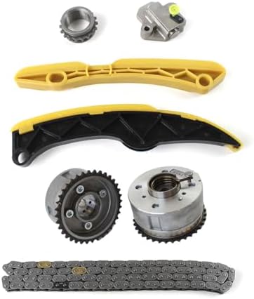 Timing Chain Kit With Guides & VVT Gears – Fits 2000-2015 Chevy Equinox, Malibu, Buick, Pontiac, Saturn 2.0L 2.2L 2.4L L4 Engines