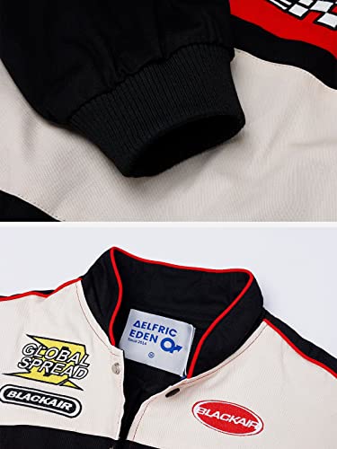 Aelfric Eden Men's Motorcycle Jacket Blackair Moto Varsity Baseball Jacket Women Vintage Coats #TOP3