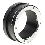 Adapter zum Verwenden von Contax/Yashica-Objektiven an spiegellosen Vollformatkameras mit einem Canon-RF-Anschluss. Letzteres umfasst die Kameras der EOS-R-Serie.
