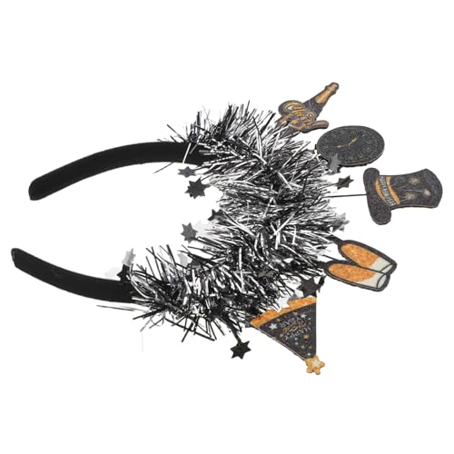 Serre-tête festif Nouvel An FRCOLOR accessoire cheveux paillettes