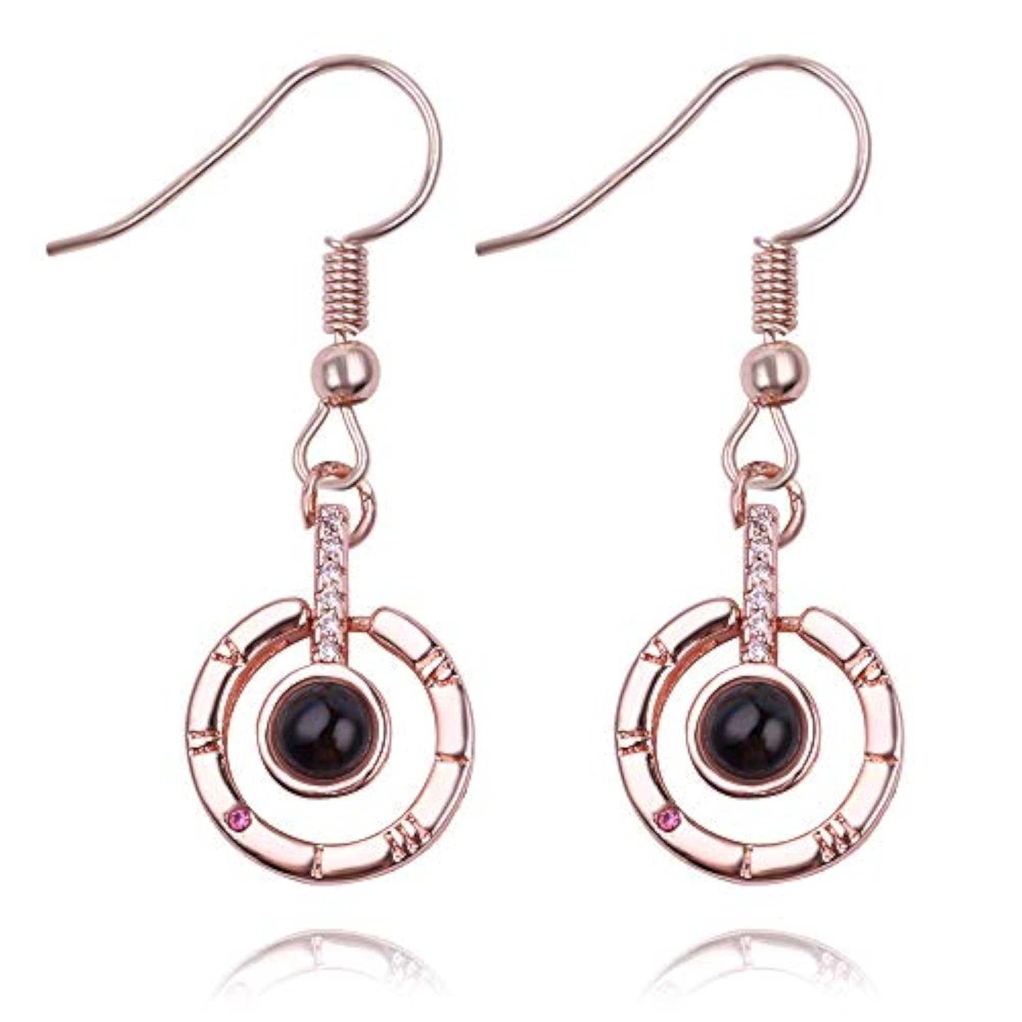 Rose Crystal Earrings for Women