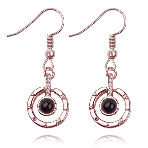 Rose Crystal Earrings for Women