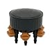 DIG AD6 6 Outlet Adjustbale Manifold on 1/2" FPT Drip Water Connection, Black, Brown