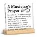 Musician Gifts for Men Women, Gifts for Music Lover Teacher Musicians Prayer Acrylic Desk Plaque Sign Home Music Room Studio Desk Decor