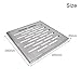 Stainless Steel Floor Drain Cover with Frame – Slip-Resistant Brushed, Fast-Drain Multi-Hole Design, Heavy-Duty 150x150x20mm for Outdoor, Municipal & Residential Use(250 * 250 * 20mm)