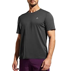 Haimont Men’s Dry Fit Athletic Running Shirts UPF 50+ Quick Dry Workout Short Sleeve Lightweight Crewneck T-Shirts