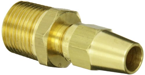 Image of EATON Weatherhead 1368X6X8 Air Brake Tubing Male Connector, 3 /8 inch Tube OD, 1 /2 inch Male Pipe Thread