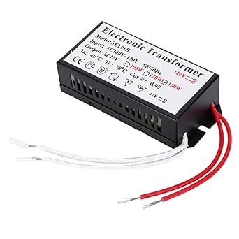 AUNMAS 110V to 12V Electronic Transformer, 120V AC to 12V DC Transformer Voltage Converter Smart Power Supply Driver, 160W