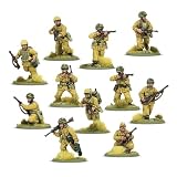 Warlord Games Włoski pluton Paracadutisti, waga 28 mm, plastikowe miniatury do akcji śrub, bardzo szczegółowe miniatury z II wojny światowej