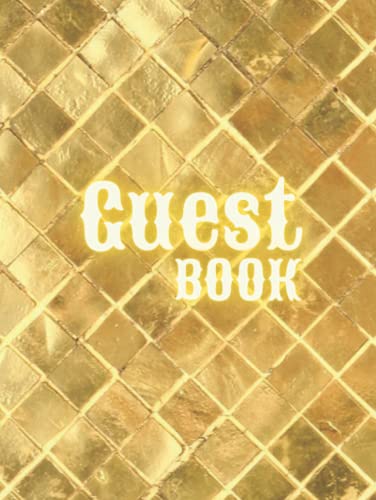 Guest Book: Gold Wedding Guest Book For Your Special Occasion, Polaroid Album Photo Guestbook Regist