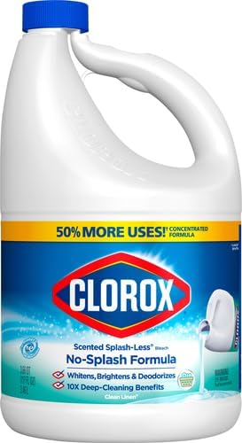 Clorox Bleach Liquid Splash-Less Clean Linen Concentrated, 117 Fl Oz image 5