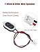 ALMOCN 6PCS 1W 8 Ohm DIY Magnetic Speaker Full-Range Cavity Mini Speaker Replacement Loudspeaker with 2 Pin Interface for Small DIY Electronic Projects