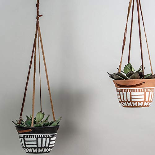 Hanging Terracotta Planter Black #TOP1
