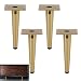 Produktbild 4er Set Möbelfüße,Sofafuss Kippen,Tischbeine Schrankbeine Sockelfuß,für Couchtische,Schränke und Sofas,Golden,Tragfähigkeit 800KG(Straight10cm/3.94in)