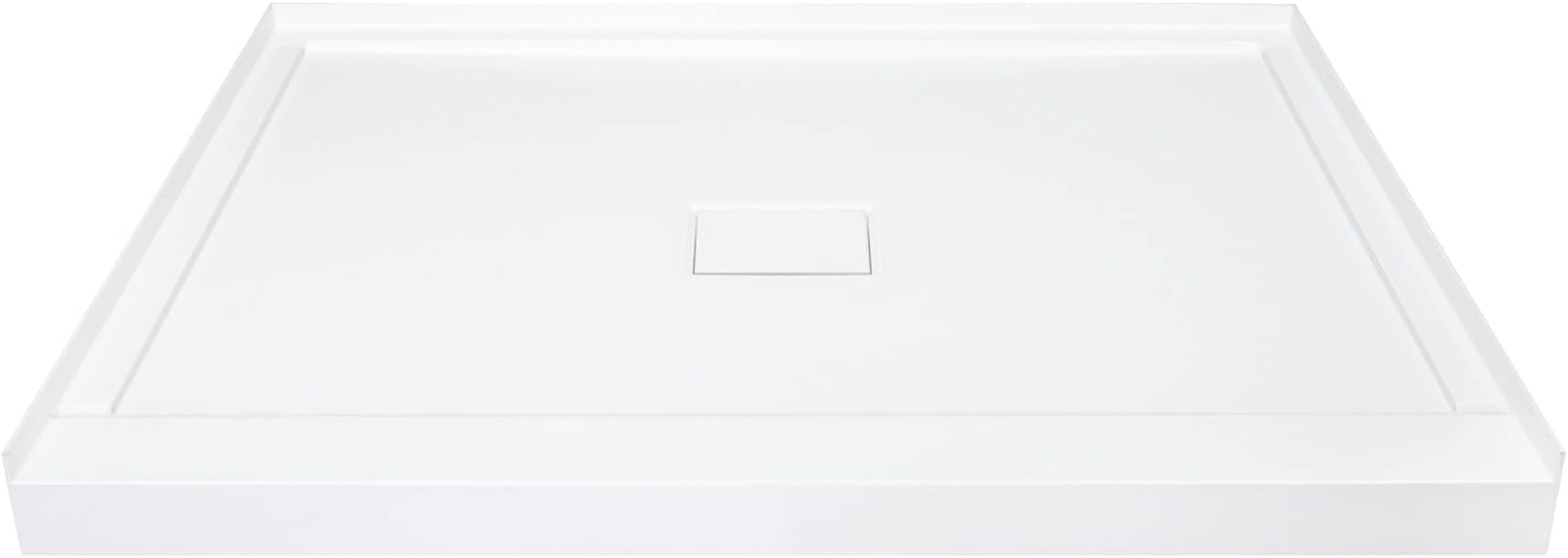 FLU3636C-31 Low Threshold 36-in L x 36-in W Shower Base with Center Drain in White