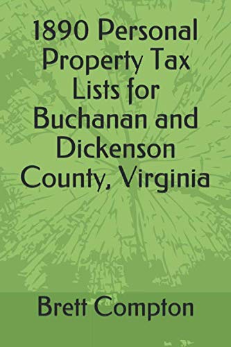 1890 Personal Property Tax Lists for Buchanan and Dickenson County, Virginia