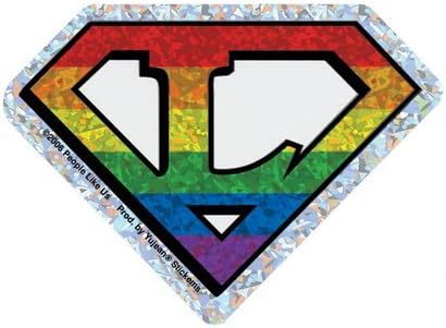 Rainbow Diamond Cut Lesbian Pride - Sticker / Decal