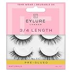 Eylure Pre-Glued Wispy Light Texture Eyelashes, No.117, Twin Pack