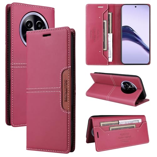 �X�}�z�P�[�X �Ή��@�� for Realme 14 Pro Plus�yRFID�Ւf�@�\�z�v���~�A��PU���U�[���z �J�[�h�X���b�g�t�� �����|�P�b�g �}�O�l�b�g�J�� �L�b�N�X�^���h Red