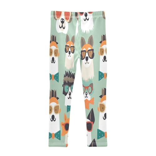 Bolaz Toddler Girls Leggings Printed Yoga Pants Leggings Glasses Dog for Kids2