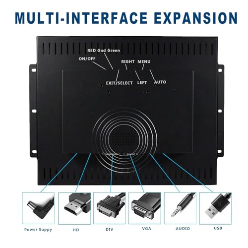 Image of VSDISPLAY 17'' 1280x1024 LCD Touchscreen Monitor with H /D VGA DVI Interface | 4:3 Industrial /Outdoor Display,High Brightness 1000 Nits