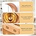 Door Bell for Door Opening, Moon-Shaped Wooden Magnetic Doorbell Chime with Brass Bell for Home, Porch, Garden and Restaurant Decoration, Housewarming Gift Doorbell Chime