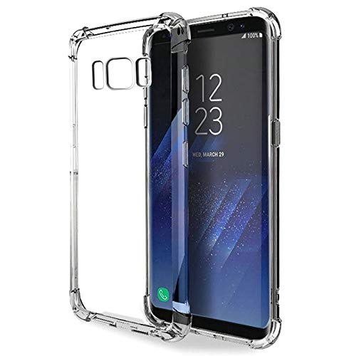 Samsung Galaxy S8 Plus Clear Cover Case soft TPU Transparent Silicone Gel Back Protective Case shock Absorbent Reinforced Corner for Samsung Galaxy S8 Plus Clear