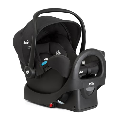 Image of Joie Baby, Ginger and Rue Travel System - 4-in-1 Travel System with Lightweight Baby Car Seat and an Included Anti-Rebound Base for Easy Install and Height-Adjustable Stroller (Shale Dark)