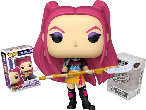 Funko Kpop Demon Hunters Mira con espada de luna curva Gok-do + ToyBop Protector: Pop! Figura de vinilo de animación de TV (incluido con protector de muñeca para coleccionables set de regalo)