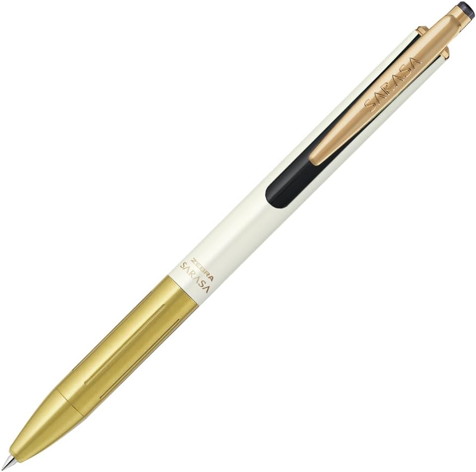 Zebra P-JJ56-20TH-WGO Sarasa Grand 20th Anniversary Model 0.5mm White Gold Axis Black Ink Gel Ballpoint Pen