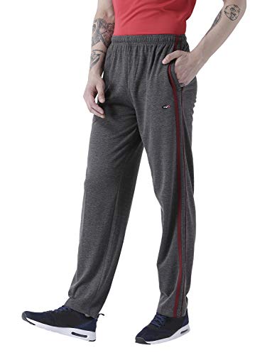 Image of berge' Men Cotton Polyester Comfy Regular Fit Sports Quality Track Pants with Secure Zipper Pocket, Casual Wear Lower Tracks Pant