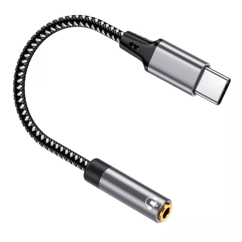 Adaptateur USB type C vers prise casque 3.5 mm mâle femelle lot de 2 cordons audio universels