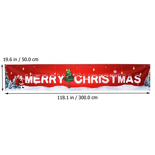 EXCEART Grande Feliz Natal Estaleiro Banner Enorme Xmas Assinar DecoraÃ§Ãµes para Interior Ao Ar Liv