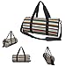 Sports Gym Bag for Women Men Travel Duffel Bag Tote Weekender Bag Carry on Overnight Bag for Travel Swimming Fitness Workout Sports Fashion Striped Duffle Bag