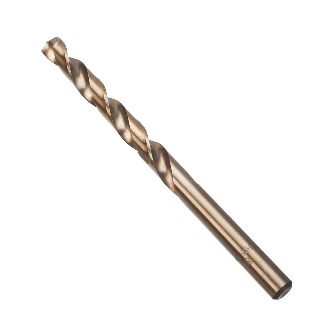 Juego de Brocas de Cobalto M35 Broca Helicoidal Hss de 1-13 mm para Metal Hierro Fundido Acero Inoxidable Plástico y Madera (12 mm 5 Unidades)