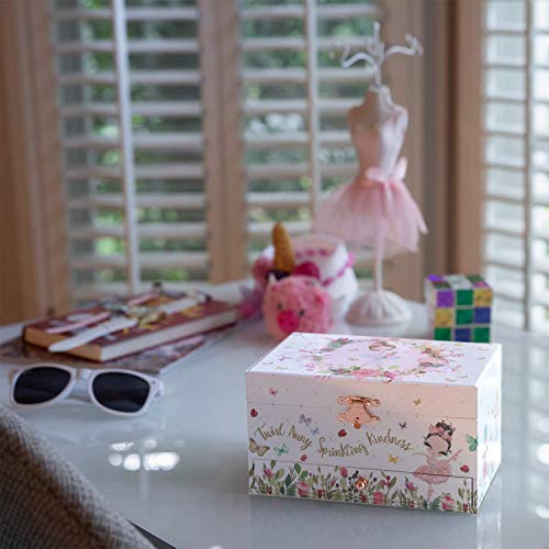 The Memory Building Company Musical Ballerina Jewelry Box And Diy Light Up Unicorn Terrarium Kit For Kids #TOP4