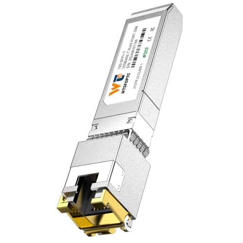 Image of 30m 10Gb SFP+ to RJ-45 Transceiver, 10g Copper SFP+ Ethernet Module CAT6a