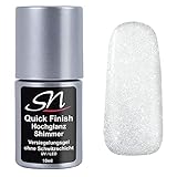 Der schöne silberne Glitzer lässt den Nagel erstrahlen, je nach Sonnen- oder Lichteinstrahlung bezaubern die feinen Glitzerpartikel mit shimmernden Effekten