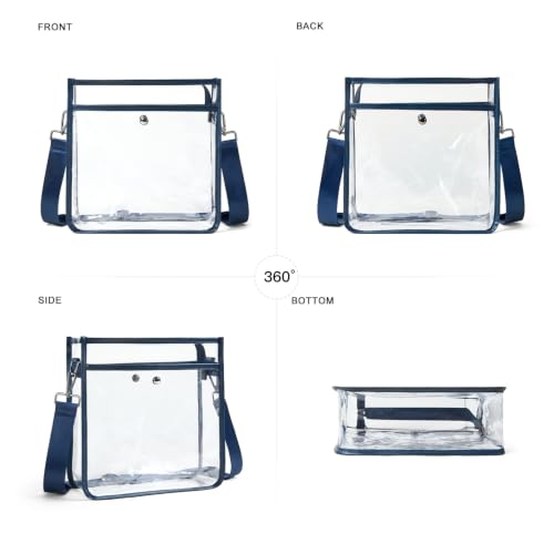 Bluome Clear Bag for Stadium Events 12x12x6, Clear Purses Stadium Bag Crossbody Purses for Concerts Football Games Travel by Bluome - Used condition - Image 8