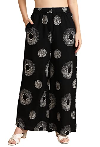 Image of Pistaa's Women's Regular Fit High Rise Palazzo