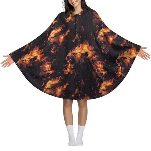 Châle couverture en flanelle Novastar de qualité supérieure avec imprimé lion