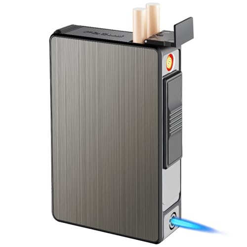 Estuche para cigarrillos con encendedor integrado 3 en 1 miniatura 1