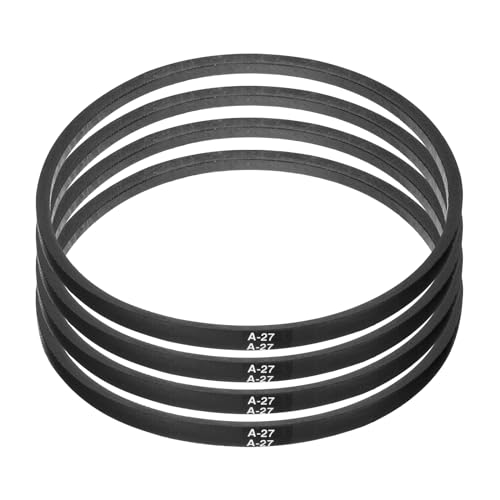 Image of uxcell 4pcs A27 or 4L290 Classic Wrapped Rubber V-Belt, 27 inch(686mm) Inside Circumference, A Profile V Belt