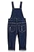 KIDSCOOL SPACE Baby & Little Boys/Girls Blue Denim Overalls,Jean Workwear,Deep Blue,2-3 Years