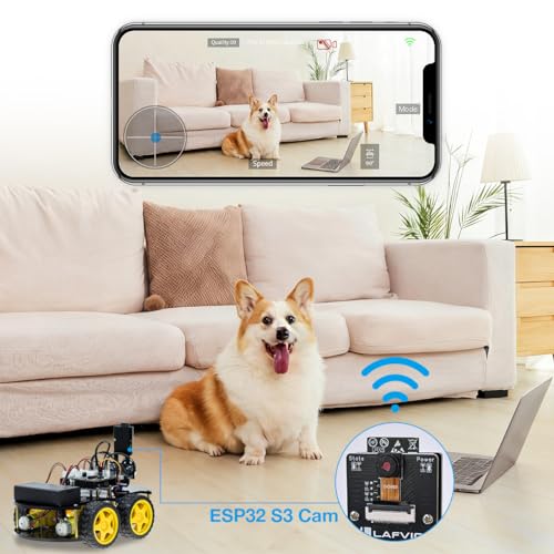 LAFVIN R3 Camera Smart Robot Car Kit for Arduino Robotics with Tutorial - Image 5