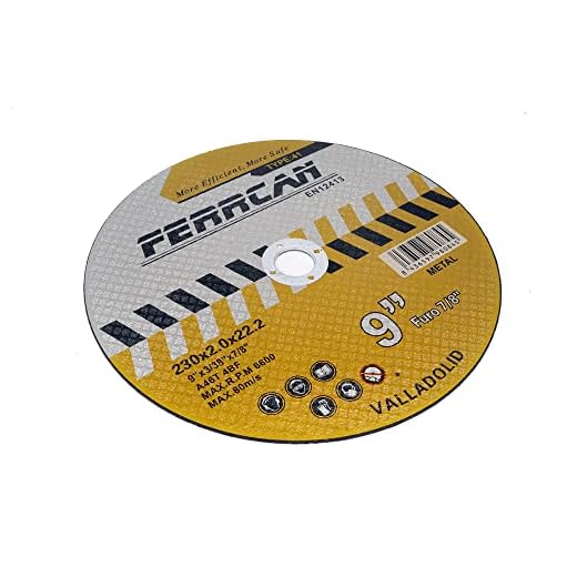 Disque de coupe pour métal 230 x 2 mm (carton de 25 unités)